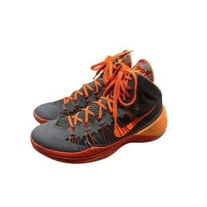 Nike Hyperdunk 2013 Cool Gray Vibrant Orange Size 12